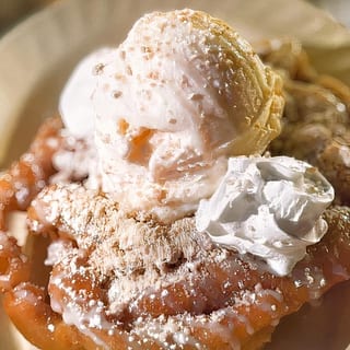 Mexican Mazapan Funnel Cake