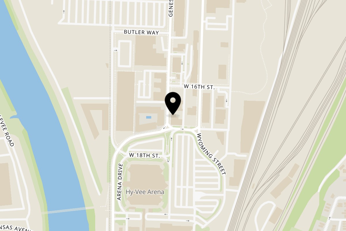 Map showing the location of Nunez Foods Kansas City on 1623 Genessee St in Kansas City